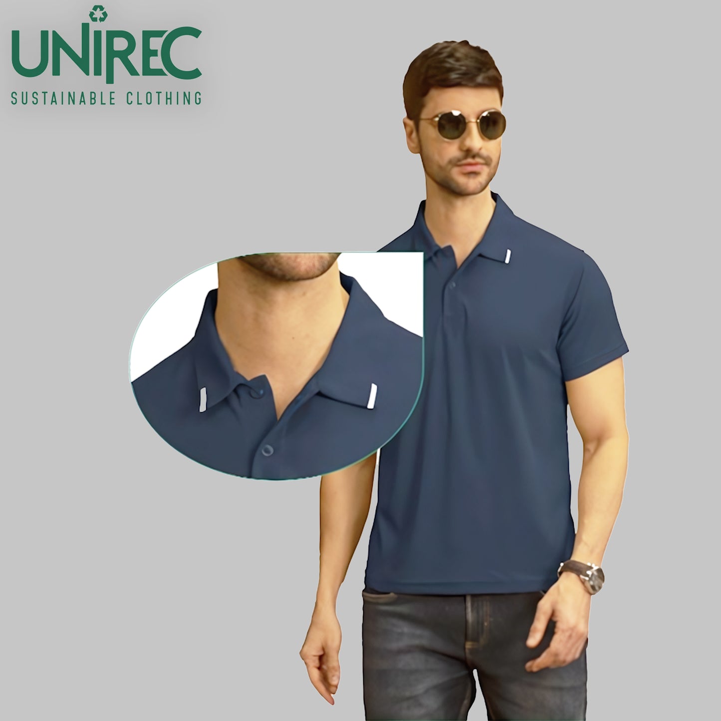 Men’s Solid Matte Polo T-Shirt with Tipping