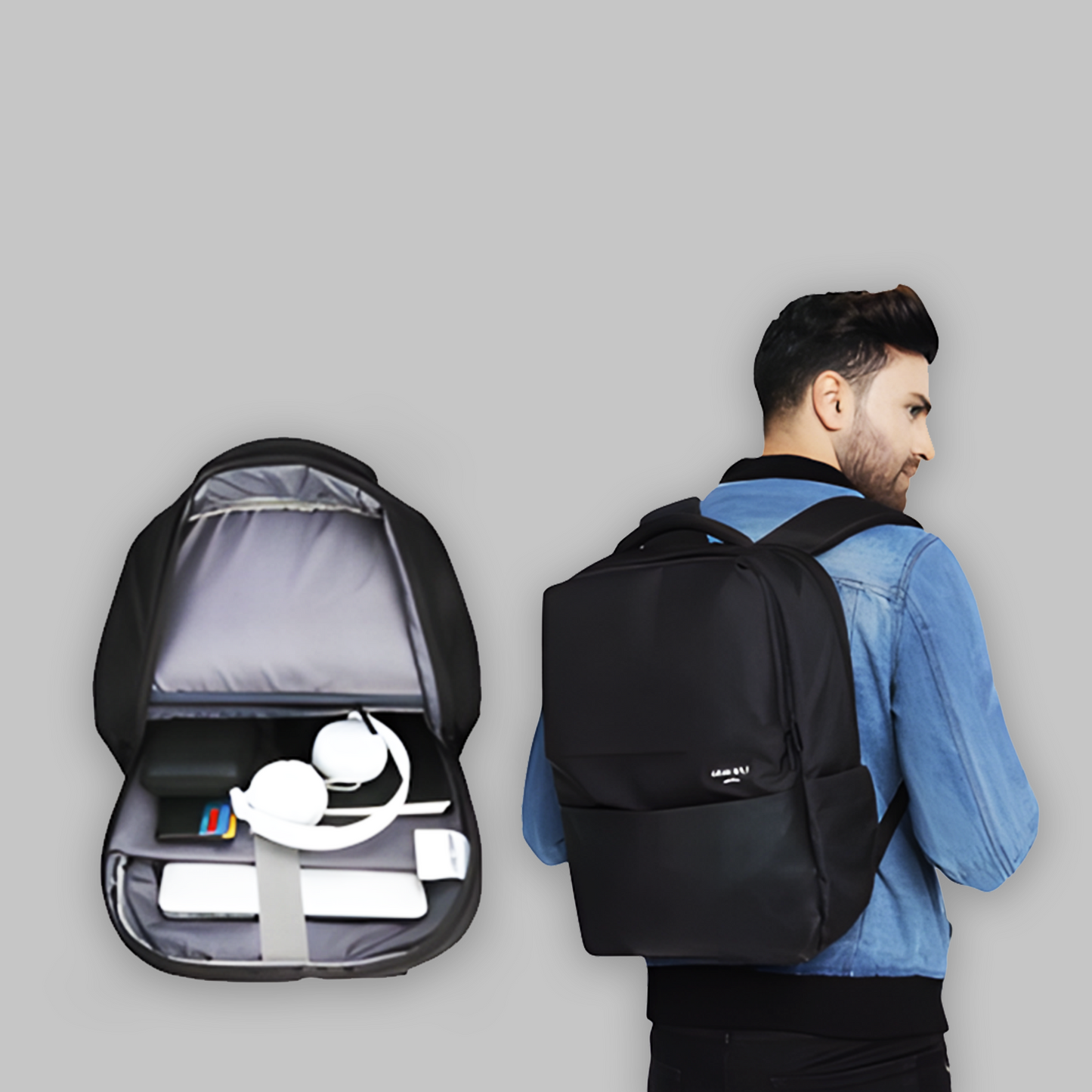 Urban Wolf MI 4Q 30L Laptop Backpack – Black (Unisex)