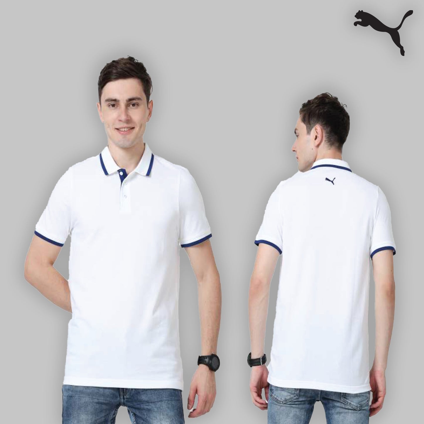 PUMA ESS PIQUE TIPPING POLO T-shirt