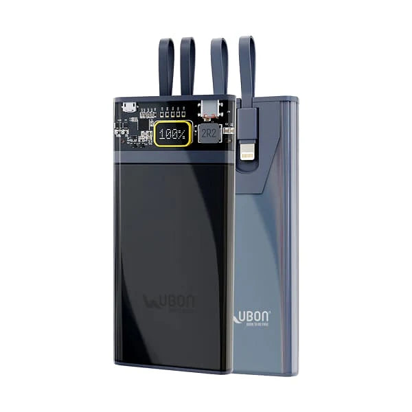 UBON PB-X201 Marshal Series 2.0 – 10000mAh Transparent Power Bank