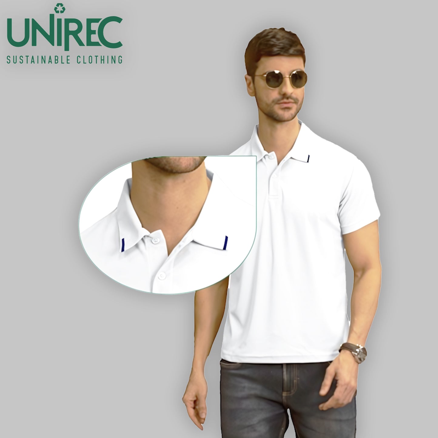 Men’s Solid Matte Polo T-Shirt with Tipping
